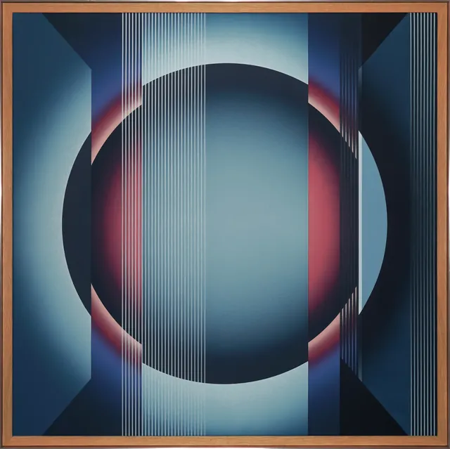 Pi Square Emanations painting series exploring intensity, structure, color, and perceptual transformation