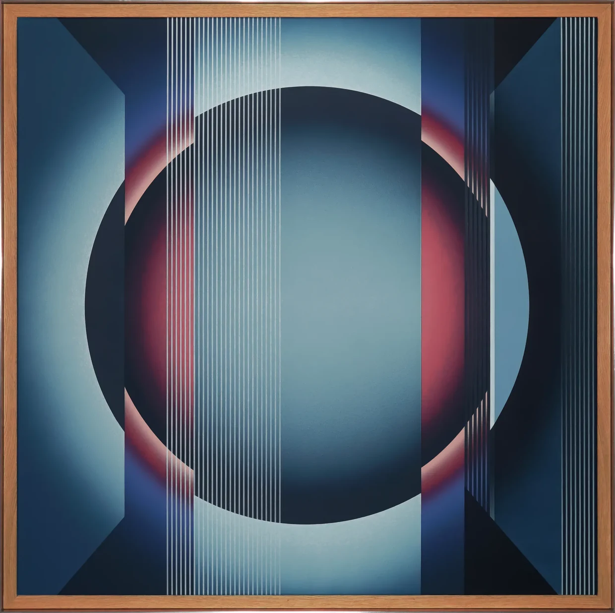 Pi Square Emanations painting showing core emergence within a stabilized perceptual field