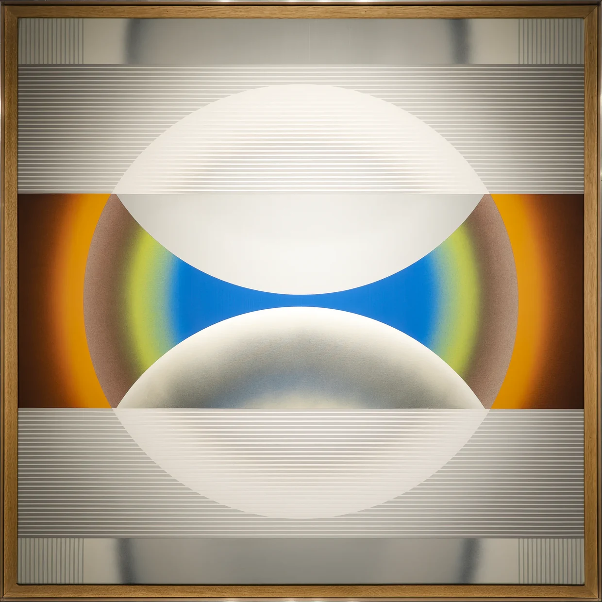 Pi Square Emanations painting with visual rhythm, chromatic modulation, and structured perception